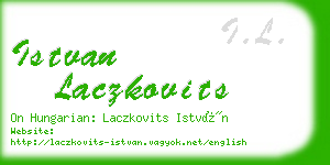 istvan laczkovits business card